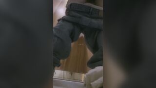 商場女廁後拍 高顏值長靴美女的粗粑粑菊花都得撐疼了 蹲了十多分鐘-07