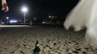 韓國「sunwall95」「韓善月」和粉絲夜遊海灘 回到公寓玩遊戲被強行操了